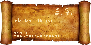 Sátori Helga névjegykártya